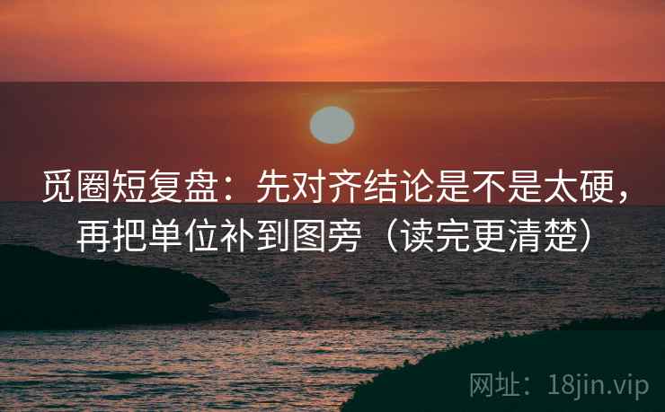 觅圈短复盘:先对齐结论是不是太硬,再把单位补到图旁(读完更清楚) 第2张 觅圈短复盘:先对齐结论是不是太硬,再把单位补到图旁(读完更清楚) 第2张
